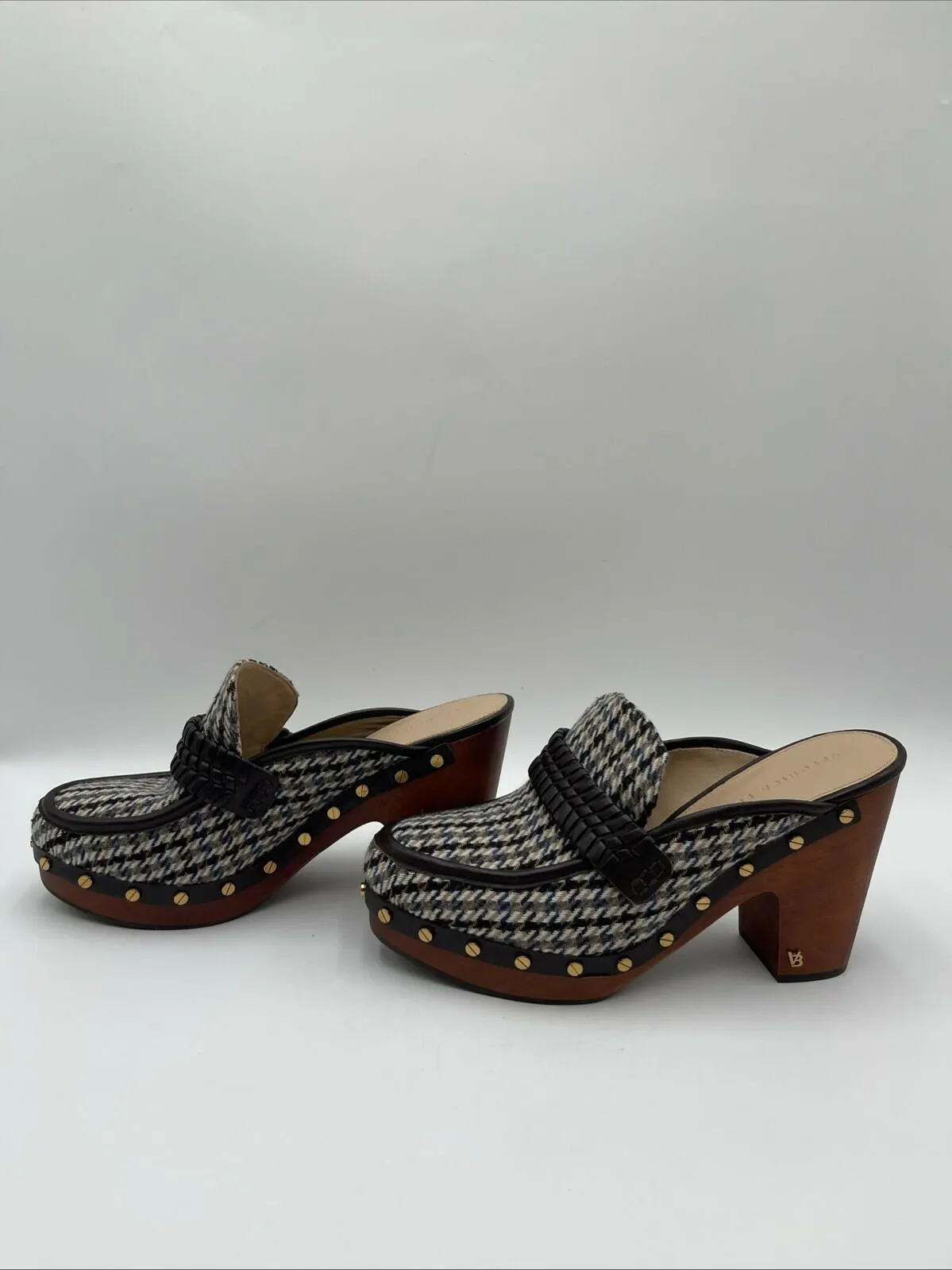 Women’s Veronica Beard Delia Clogs Brown Size 10M - Very Good